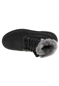 Buty Timberland Premium 6 In Wp Shearling Boot Jr 0A41UX czarne. Okazja: na co dzień. Zapięcie: sznurówki. Kolor: czarny. Materiał: nubuk, skóra, guma #5