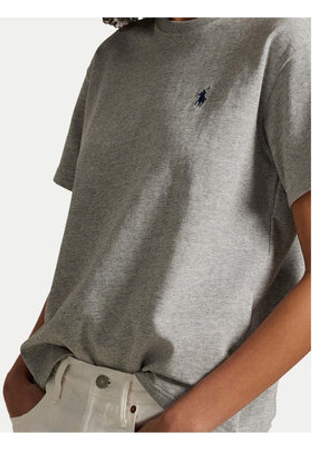 Polo Ralph Lauren T-Shirt 211967104003 Szary Relaxed Fit. Typ kołnierza: polo. Kolor: szary. Materiał: bawełna