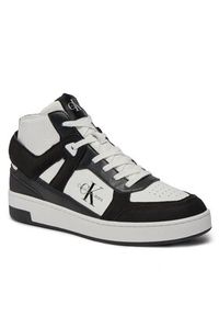 Calvin Klein Jeans Sneakersy Basket Cupsole Mid Lth Ml Fad YM0YM00883 Biały. Kolor: biały #3