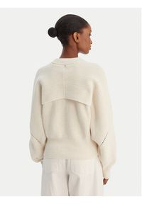 BOSS Sweter Farlant 50554767 Beżowy Relaxed Fit. Kolor: beżowy. Materiał: bawełna #4