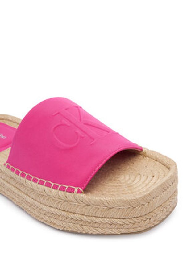 Calvin Klein Espadryle Ebeth HW0HW02894 Różowy. Kolor: różowy. Materiał: materiał
