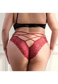 Intica - Brazyliany koronkowe z elastycznymi paskami na co dzień i specjalne okazje Razan. Kolor: czarny. Materiał: koronka. Wzór: koronka #3