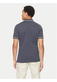 Calvin Klein Jeans Polo J30J315603 Granatowy Slim Fit. Typ kołnierza: polo. Kolor: niebieski. Materiał: bawełna