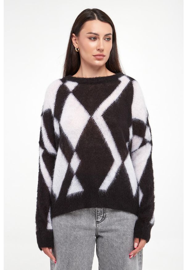 Marella Sport - Sweter damski z moherem Onice MARELLA SPORT. Materiał: moher. Styl: sportowy