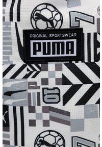 Puma plecak męski kolor biały duży wzorzysty. Kolor: biały. Materiał: materiał #5
