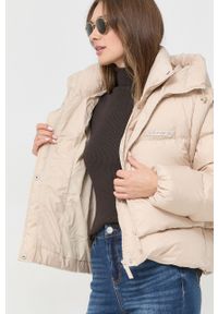 Miss Sixty kurtka puchowa damska kolor beżowy zimowa. Okazja: na co dzień. Kolor: beżowy. Materiał: puch. Sezon: zima. Styl: casual #6