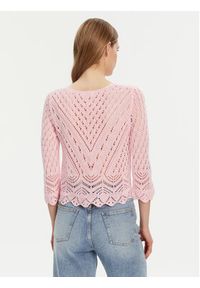 JDY Sweter New Sun 15212788 Różowy Regular Fit. Kolor: różowy. Materiał: syntetyk #5