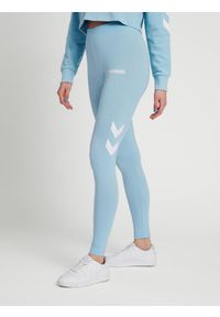 Damskie wysokie legginsy Hummel Legacy. Kolor: niebieski