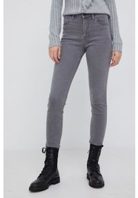 Lee jeansy Scarlett High Grey Holly damskie high waist. Stan: podwyższony. Kolor: szary #1