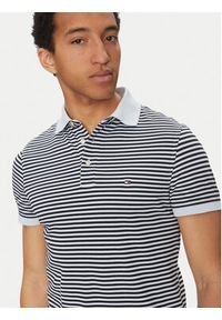 TOMMY HILFIGER - Tommy Hilfiger Polo 1985 MW0MW17771 Granatowy Slim Fit. Typ kołnierza: polo. Kolor: niebieski. Materiał: bawełna #4