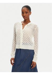 Munthe Kardigan Perl 252162025274 Beżowy Regular Fit. Kolor: beżowy. Materiał: syntetyk #1