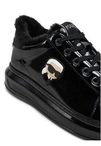 Karl Lagerfeld - KARL LAGERFELD Sneakersy KL62531S Czarny. Kolor: czarny. Materiał: lakier, skóra #6
