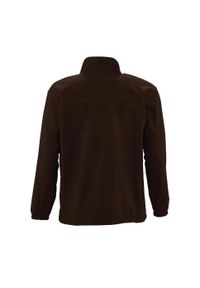 SOL'S - Męski Polar North Bluza Polarowa Outdoor. Kolor: brązowy. Materiał: polar. Sezon: zima. Styl: sportowy