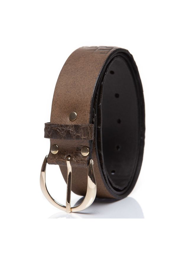 Mustang - DAMSKI PASEK MUSTANG PASEK SKÓRZANY SOPO-MUS121 680 40mm Ledergürtel (Q.6682). Materiał: skóra