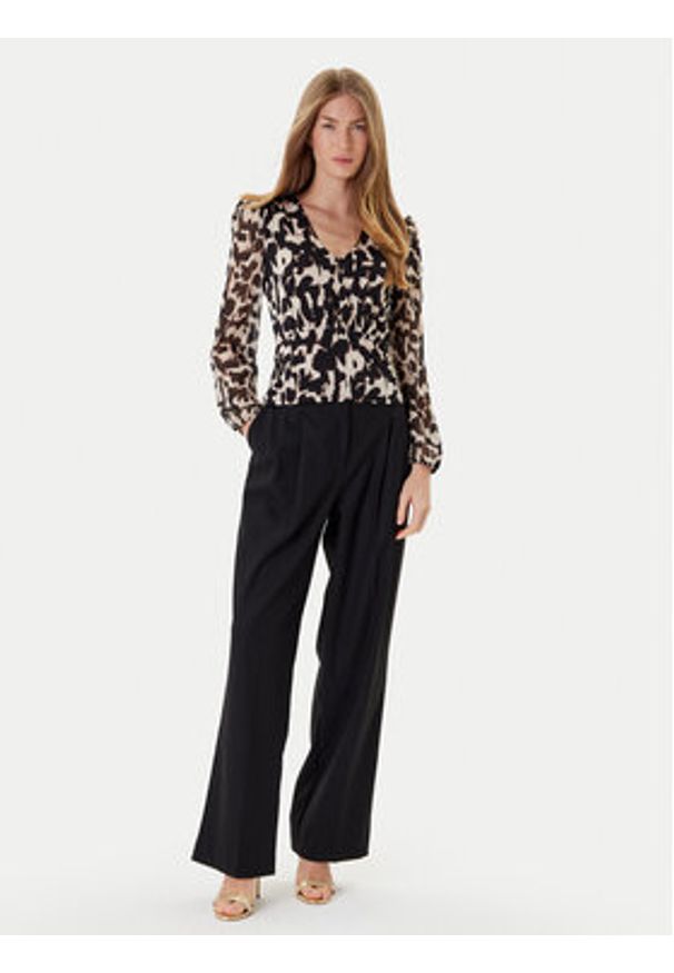 Morgan Bluzka 252-TRITA Czarny Regular Fit. Kolor: czarny. Materiał: syntetyk