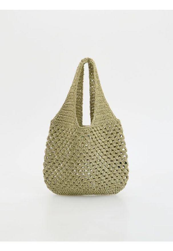 Reserved - Duża torebka hobo - jasnozielony. Kolor: zielony. Rozmiar: duże