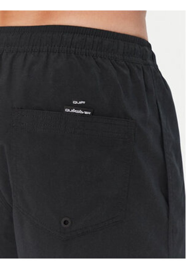 Quiksilver Szorty kąpielowe Spl Fineline Volley 15 EQYJV04141 Czarny Regular Fit. Kolor: czarny. Materiał: syntetyk