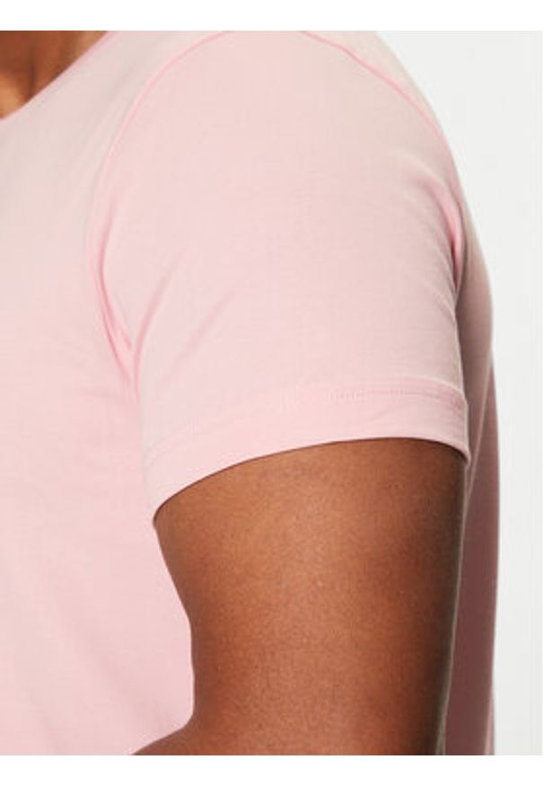 TOMMY HILFIGER - Tommy Hilfiger T-Shirt MW0MW10800 Różowy Slim Fit. Kolor: różowy. Materiał: bawełna