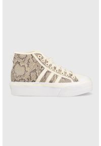 adidas Originals trampki Nizza damskie kolor beżowy HQ1981-WONWHI/WON. Nosek buta: okrągły. Kolor: beżowy. Materiał: guma. Szerokość cholewki: normalna. Obcas: na platformie #1