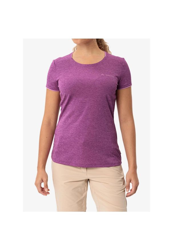 Koszulka szybkoschnąca damska Vaude Essential T-Shirt. Kolor: fioletowy, różowy, wielokolorowy