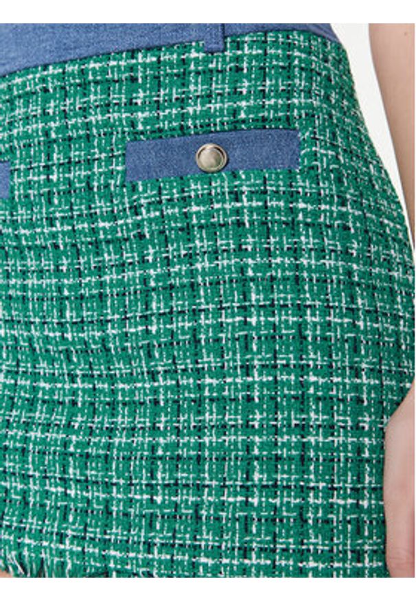 Liu Jo Spódnica trapezowa WA3190 T3368 Zielony Regular Fit. Kolor: zielony. Materiał: bawełna