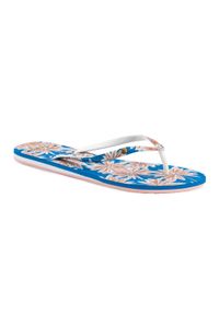 Roxy - Japonki plażowe damskie ROXY Portofino III. Okazja: na plażę. Kolor: niebieski. Styl: sportowy