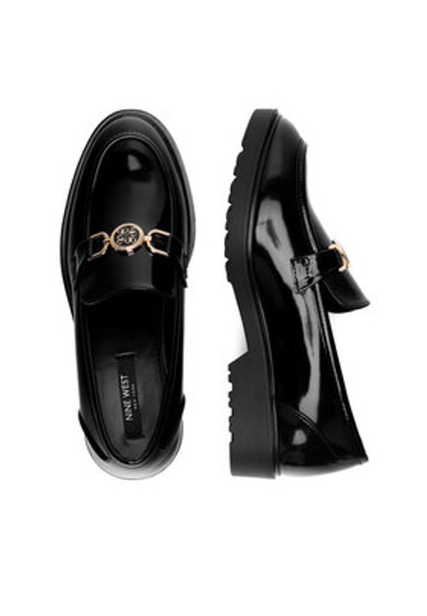 Nine West Mokasyny WFA3043-1A Czarny. Kolor: czarny. Materiał: skóra