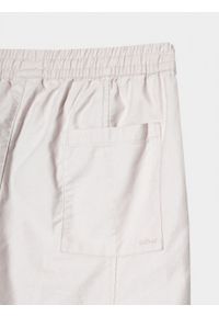 outhorn - Spodnie tkaninowe cargo męskie - beżowe. Kolor: beżowy. Materiał: tkanina #7