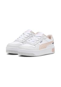 Buty Chłopak Puma Carina Street biały. Kolor: biały, różowy, wielokolorowy. Sezon: lato. Sport: bieganie #1