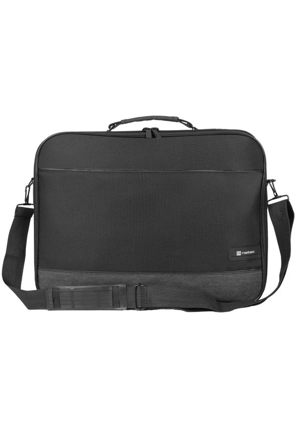 NATEC - Torba Natec Impala 2 17.3'' Onyx czarny. Kolor: czarny. Materiał: materiał. Wzór: paski. Styl: elegancki, biznesowy, klasyczny