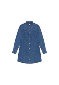 Wrangler - WRANGLER DAMSKA SUKIENKA JENSOWA REG DENIM DRESS 112356498 W9M7018373. Materiał: denim #5