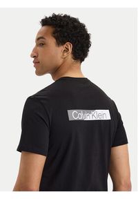Calvin Klein T-Shirt SS 30s EU LV04LG810G Czarny Slim Fit. Kolor: czarny. Materiał: bawełna #3
