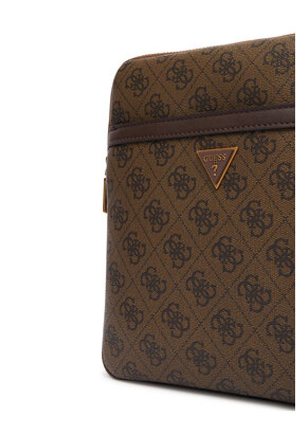 Guess Saszetka HMEVZL P2223 Brązowy. Kolor: brązowy. Materiał: skóra