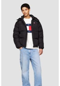 Tommy Jeans - TOMMY JEANS Czarna męska kurtka z naturalnym wypełnieniem, Rozmiar XXL. Kolor: czarny #5