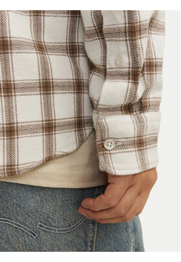 Jack & Jones Koszula Blubrook 12260710 Beżowy Comfort Fit. Kolor: beżowy. Materiał: bawełna