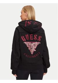 Guess Bluza W4BQ05 KBY51 Czarny Regular Fit. Kolor: czarny. Materiał: bawełna #4