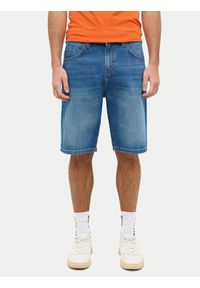 Mustang Szorty jeansowe Jackson 1016457 Niebieski Straight Fit. Kolor: niebieski. Materiał: bawełna
