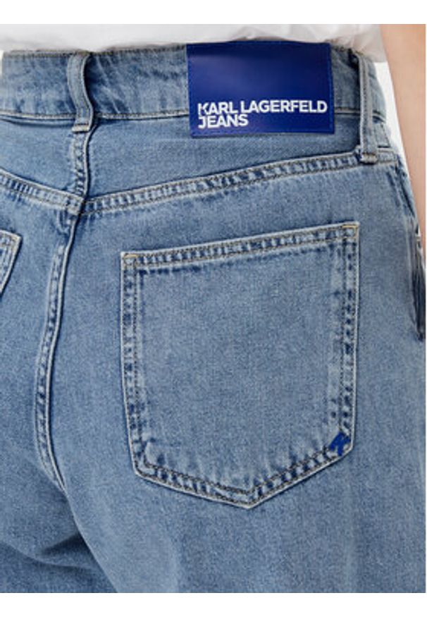 Karl Lagerfeld Jeans Szorty jeansowe A2W10041 Niebieski Relaxed Fit. Kolor: niebieski. Materiał: bawełna