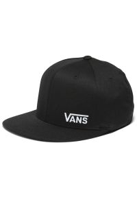 Czapka Vans Splitz VN000CFKBLK1 - czarna. Kolor: czarny. Materiał: materiał. Wzór: aplikacja. Styl: klasyczny, elegancki