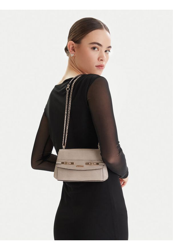 Guess Torebka Melinda Mini HWKL99 33780 Beżowy. Kolor: beżowy. Materiał: skórzane