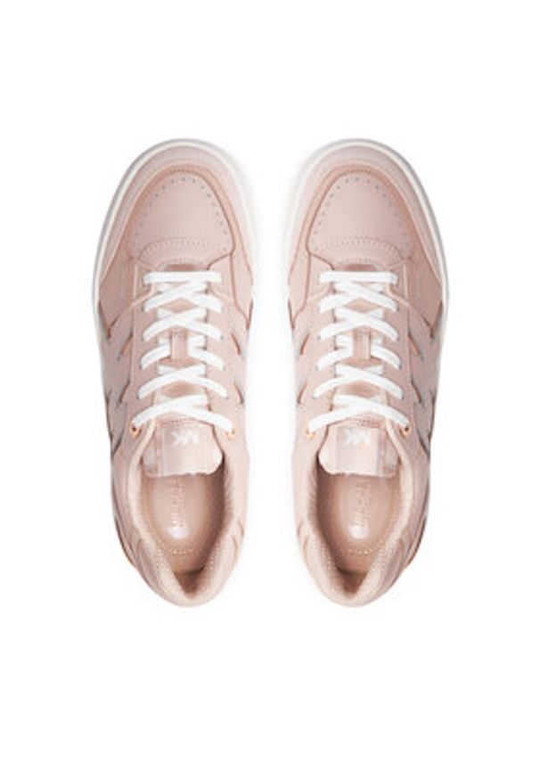 MICHAEL Michael Kors Sneakersy Rebel Lace Up 43S4RLFS2L Różowy. Kolor: różowy. Materiał: skóra