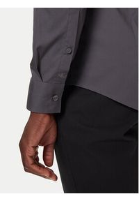 Calvin Klein Koszula LV019EU037 Szary Slim Fit. Kolor: szary. Materiał: bawełna #2