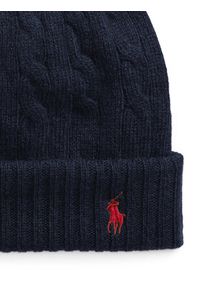 Polo Ralph Lauren Czapka 455956315009 Beżowy. Kolor: beżowy. Materiał: wełna, materiał