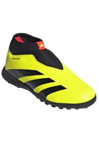 Adidas - Buty piłkarskie adidas Predator League Ll Tf Jr IG5432 żółte. Kolor: żółty. Materiał: syntetyk, guma. Sport: piłka nożna #3