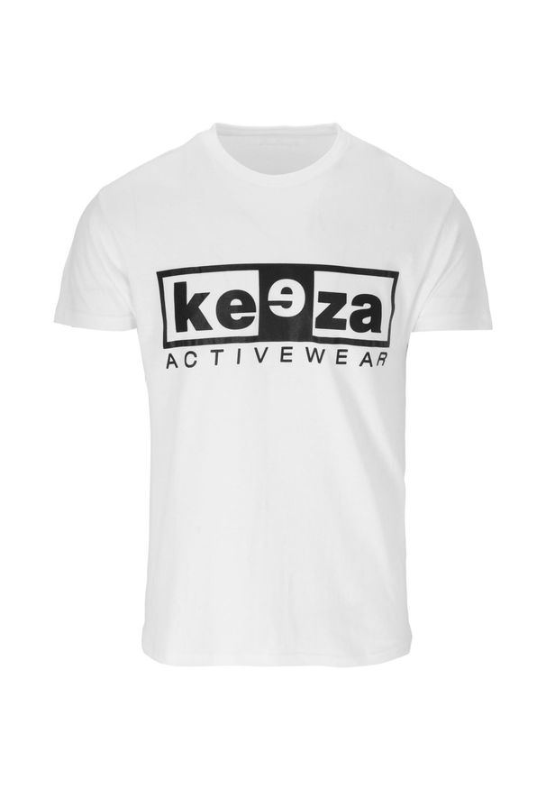 Koszulka sportowa KEEZA Junior bawełniana. Kolor: biały. Materiał: bawełna. Sport: piłka nożna