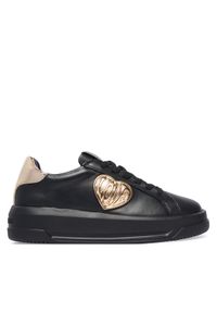 Love Moschino - LOVE MOSCHINO Sneakersy JA15235G1PIAR00A Czarny. Kolor: czarny. Materiał: skóra #1