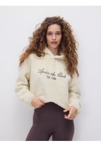 Reserved - Bluza ze sztucznego baranka - złamana biel #1