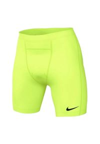 Nike - Męskie Spodenki Kompresyjne Pro Strike DriFIT. Kolor: zielony. Sport: turystyka piesza