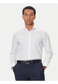 BOSS Koszula H-Hank 50550925 Biały Slim Fit. Kolor: biały. Materiał: bawełna #1