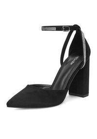 DeeZee Czółenka KL-HT4587-21 Czarny. Kolor: czarny. Materiał: materiał #6